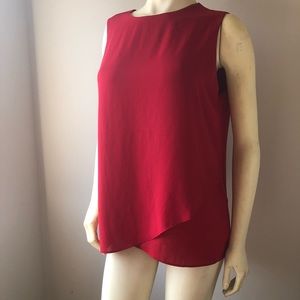 Red Chico’s sleeveless blouse size 2